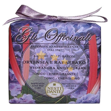 Nesti Linea Gli Officinali Sapone Vegetale alle Erbe Ortensia e Rabarbaro 200 g