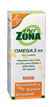 Enerzona Integratori Omega3 Rx Acidi Grassi EPA DHA 120 Cps 1 g