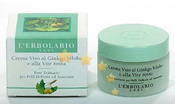 L'Erbolario Linea Anti-Arrossamenti Ginkgo e Vite Rossa Crema Viso 50 ml