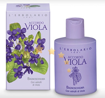 L'Erbolario Linea Accordo Viola Vellutante Elegante Bagnoschiuma 300 ml