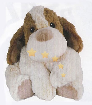 Warmies Linea Termica Peluche Scaldabili in Forno a Microonde Cagnolina Bianca