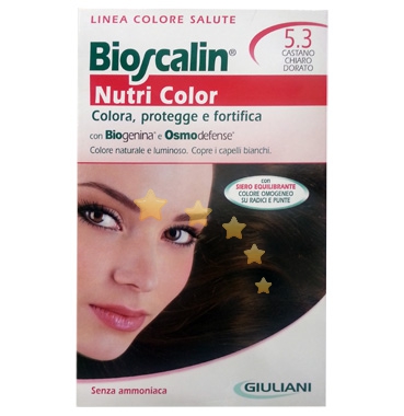 Bioscalin Linea Colorazione Delicata Tinte Capelli Nutricolor 6,3 Biondo Scuro D