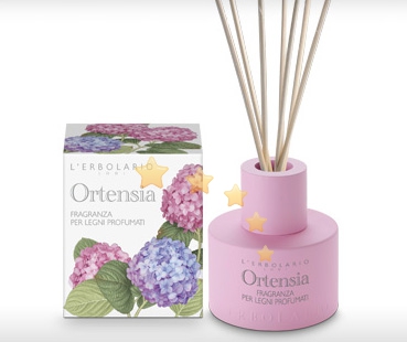 L'Erbolario Linea Ortensia Elegante e Raffinata Diffusore Legni Profumati 125 ml