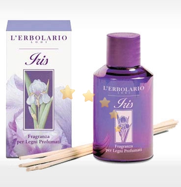 L'Erbolario Linea Iris Fragranza Per Ambienti con 7 Bastoncini Profumati 125 ml