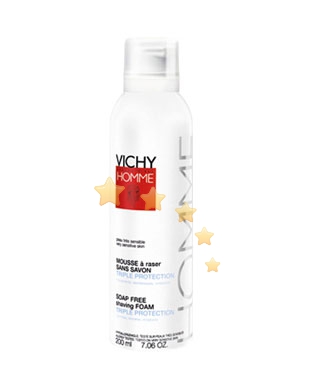 Vichy Linea Homme Mousse da Barba Anti-Irritazioni Senza Sapone Uomo 200 ml