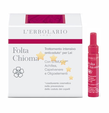 L'Erbolario Linea Capelli Folta Chioma Anticaduta Trattamento Donna 12 Fiale
