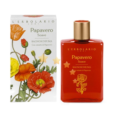 L'Erbolario Linea Papavero Soave Elasticizzante Tonificante Bagnoschiuma 250 ml