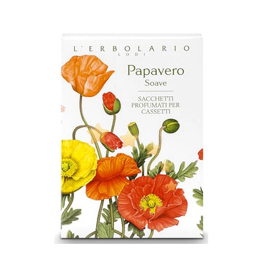 L'Erbolario Linea Papavero Soave Elasticizzante Tonificante Sacchetto Cassetti