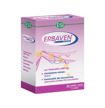 Esi Linea Benessere Gambe e Microcircolo Erbaven Retard Integratore 30 Ovalette