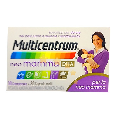 Multicentrum Linea Gravidanza Neo Mamma DHA Integratore Alimentare 30+30