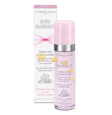 L'Erbolario Linea Acido Ialuronico Anti-Rughe Crema Viso Pelli Secche 50 ml