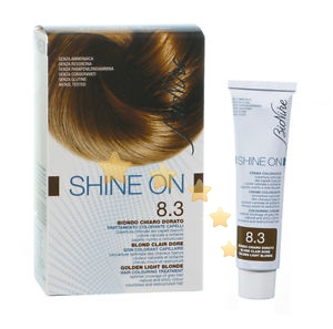 BioNike Linea Shine ON Tintura Capelli Cute Sensibile 8.3 Biondo Chiaro Dorato