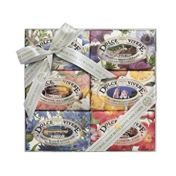 Nesti Linea Dolce Vivere - Sapone Vegetale Confezione Regalo 6 Saponi da 150 g