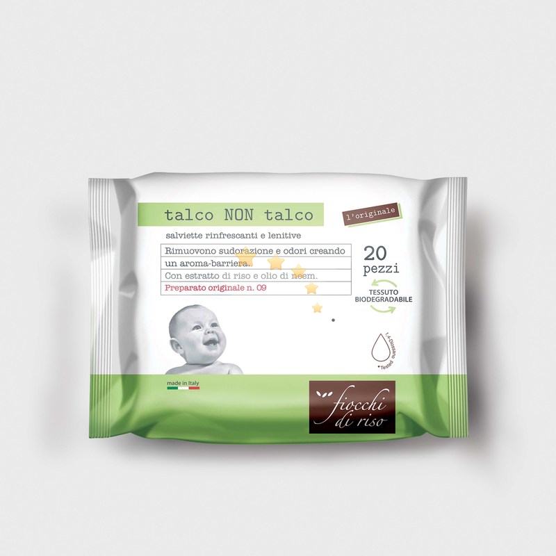 Fiocchi di riso - Talco non Talco Salviette 20pz