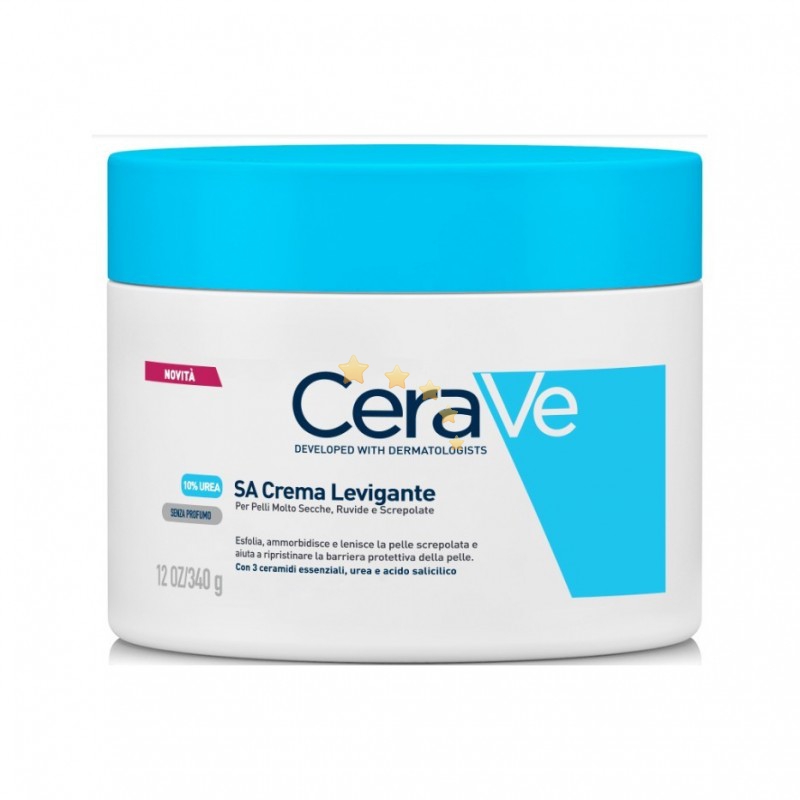 CeraVe SACrema Levigante Pelli Molto Secche, Ruvide, Screpolate 340g