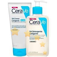 CeraVe SA Crema Levigante + Detergente Pelli Molto Secche, Ruvide, Screpolate