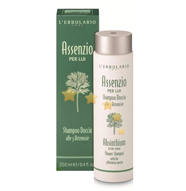 L'Erbolario Linea Assenzio per Lui Shampoo Doccia alle 3 Artemisie 250 ml