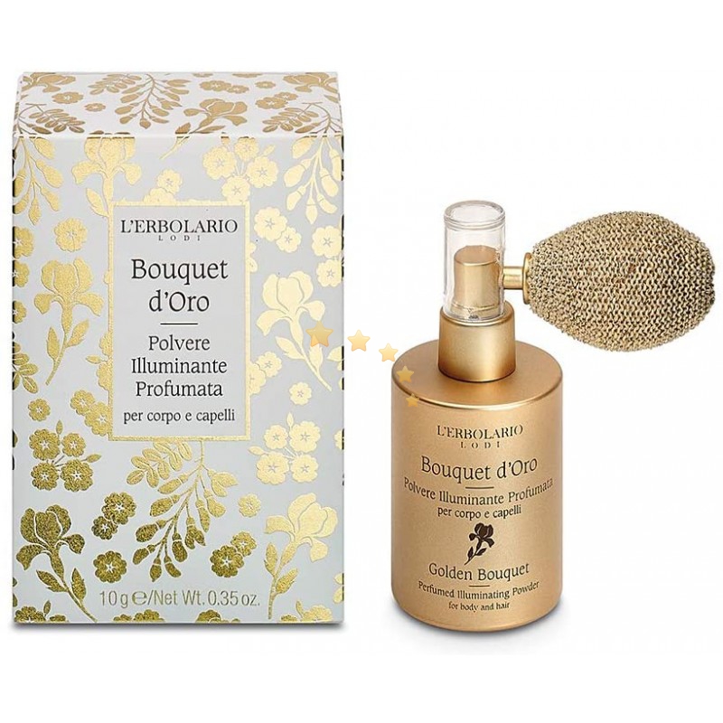 L'Erbolario Linea Bouquet d'Oro - Polvere Illuminante Profumata Corpo e Capelli