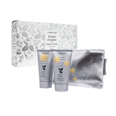 L'Erbolario Linea Bouquet d'Argento - Beauty-Pochette Bagnoschiuma e Crema Corpo