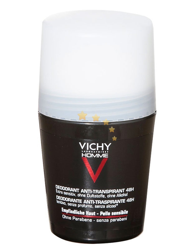 Vichy Linea Homme Deo Deodorante Uomo Roll-on 48h Pelle Sensibile 50 ml