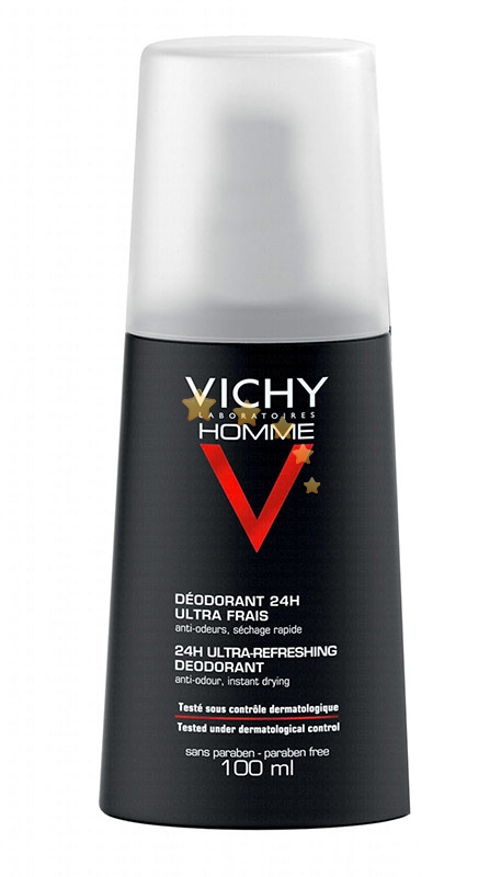 Vichy Linea Homme Deo Deodorante Uomo Vapo Ultra Fresco Anti-Cattivi Odori 100ml