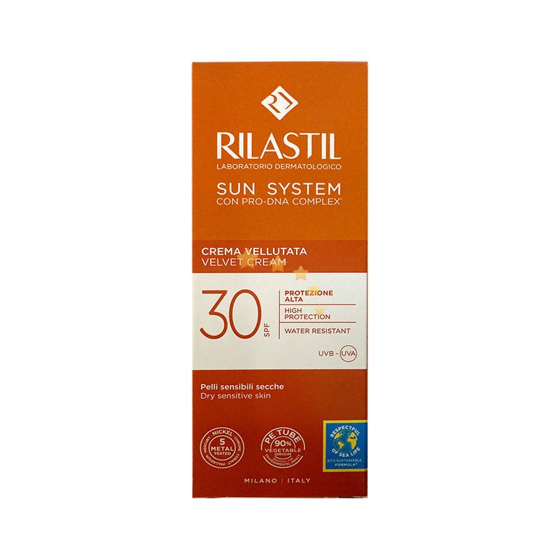 Rilastil Linea Sun System SPF30 Protezione Solare Alta Crema Vellutata 50 ml
