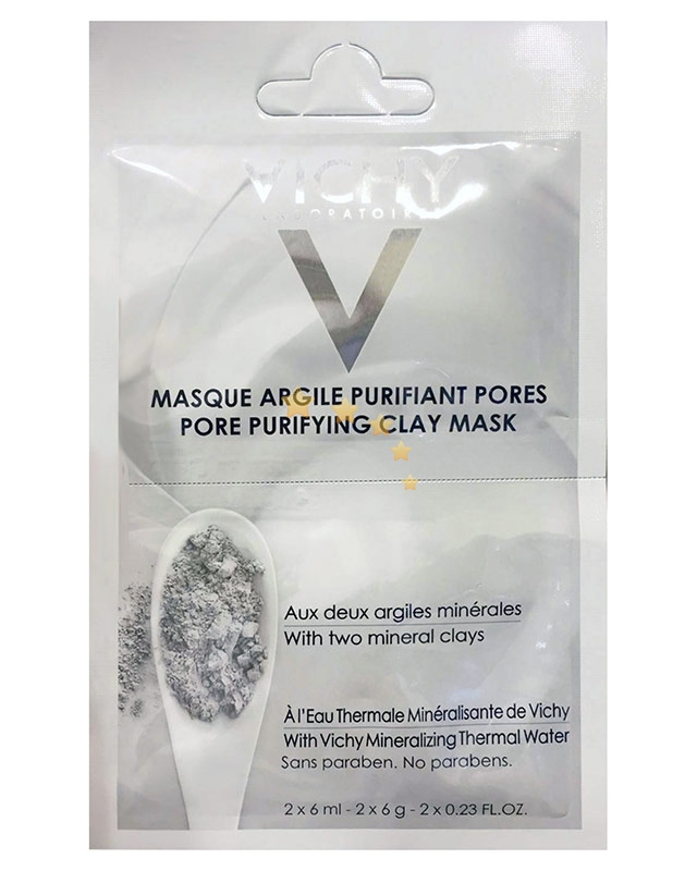 Vichy Linea Mineral Mask Maschera Minerale Purificante Pelle Mista Grassa 2x6ml