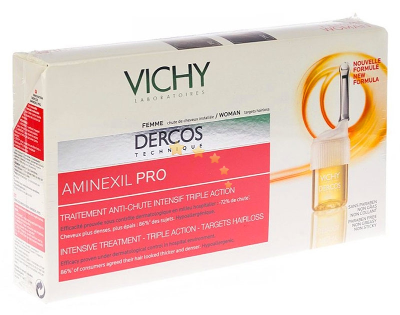 Dercos Linea Aminexil Intensive Trattamento Anticaduta 5 Azioni Donna 42 Fiale
