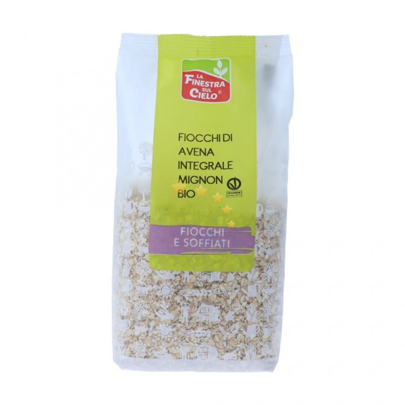 Biotobio - Fiocchi di Avena Integrali Mignon Bio - La Finestra sul Cielo 500gr