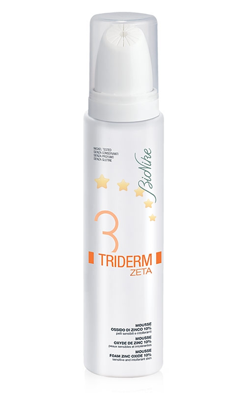 BioNike Triderm Linea Zeta Mousse Lenitiva Protettiva 10% Ossido di Zinco 100 ml