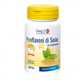 LongLife Linea Benessere dell'Organismo Isoflavoni di Soia 60 Perle