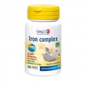 LongLife Linea Benessere dell'Organismo Iron C 100 Compresse