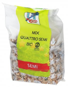 Biotobio - Mix 4 Semi Bio (girasole, sesamo, zucca, lino scuri) 250gr