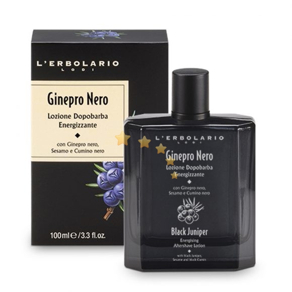 L'Erbolario Linea Uomo Ginepro Nero Fresco e Forte Lozione Dopobarba 100 ml