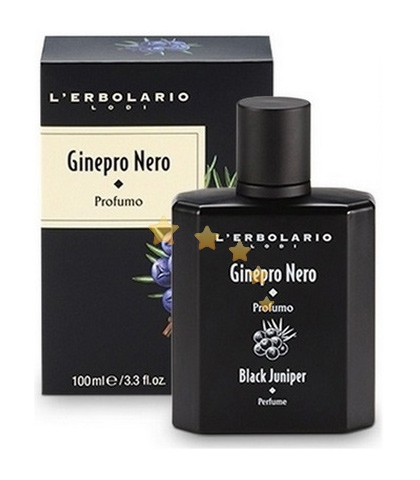 L'Erbolario Linea Uomo Ginepro Nero Fresco e Forte Profumo Energizzante 100 ml