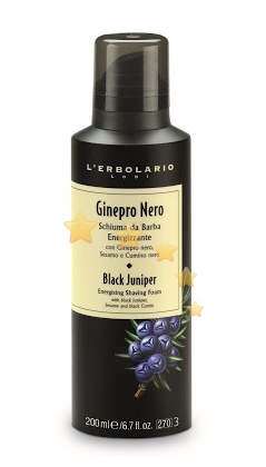 L'Erbolario Linea Uomo Ginepro Nero Fresco e Forte Schiuma da barba 200 ml