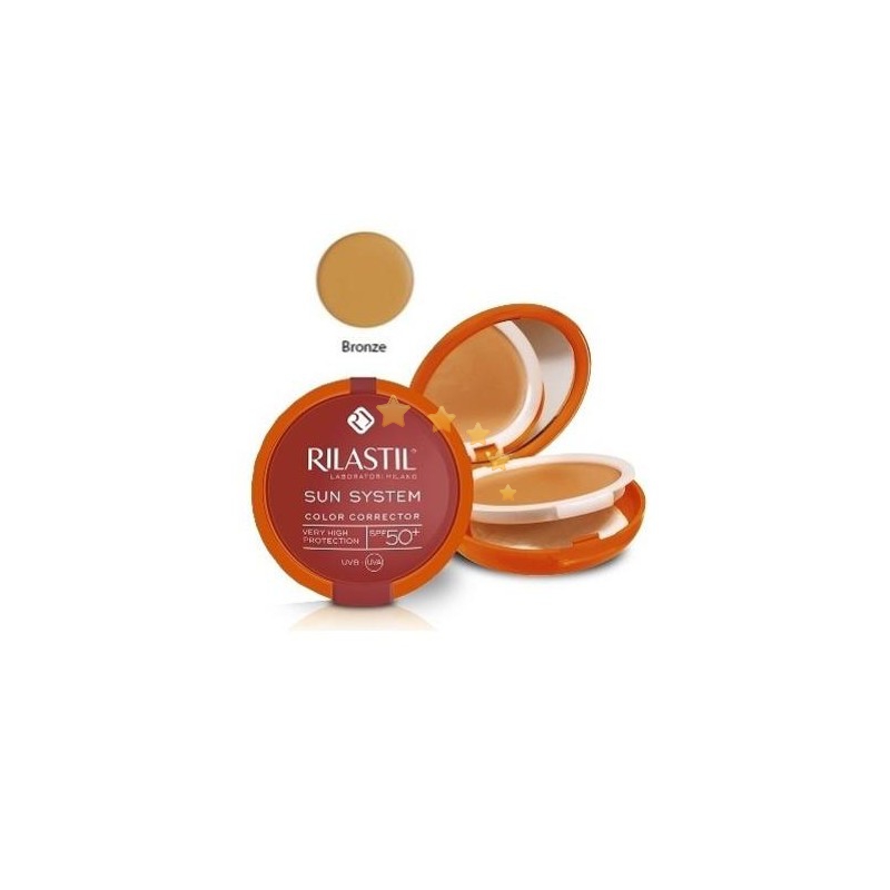 Rilastil Linea Sun System PPT SPF50+ Color Corrector Fondotinta Compatt Bronze03