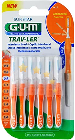 Gum Linea Igiene Dentale Trav-Ler 1412 Scovolino 0.9 mm 6pz