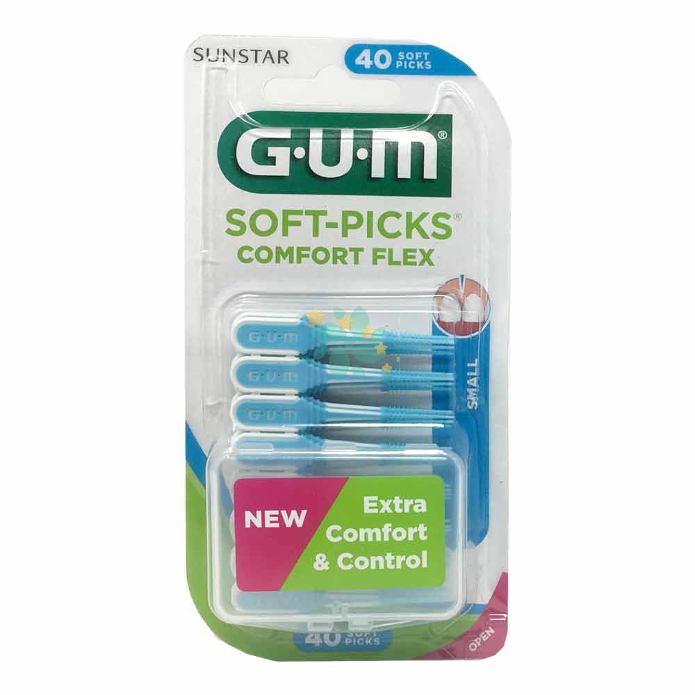 Gum Linea Igiene Dentale Soft Picks Comfort Flex - Scovolino Gomma S 40pezzi