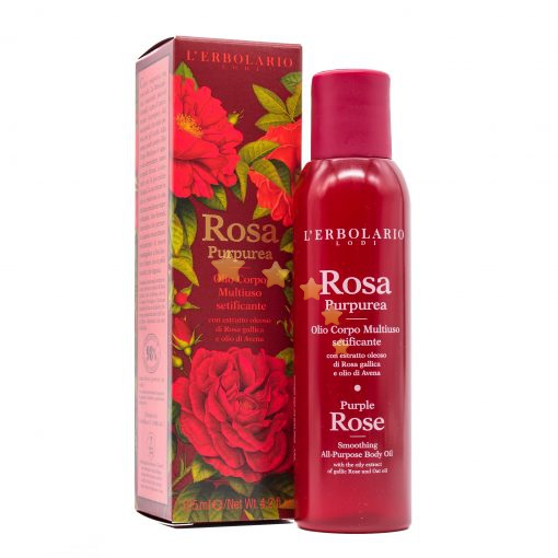 L'Erbolario Linea Rosa Purpurea - Olio Corpo Multiuso Setificante 125ml