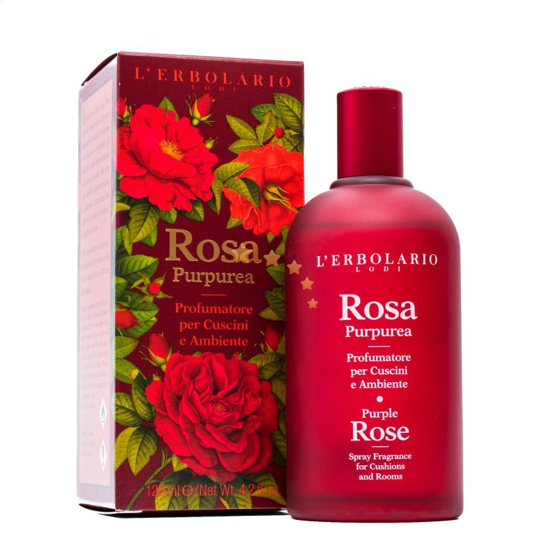 L'Erbolario Linea Rosa Purpurea -Spray Profumatore Ambiente e Cuscini 125ml