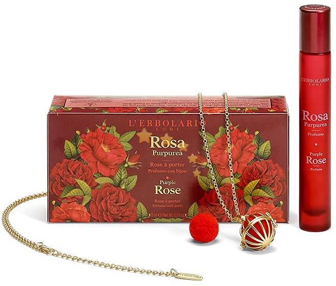 L'Erbolario Linea Rosa Purpurea - Profumo 15ml + Collana bijou