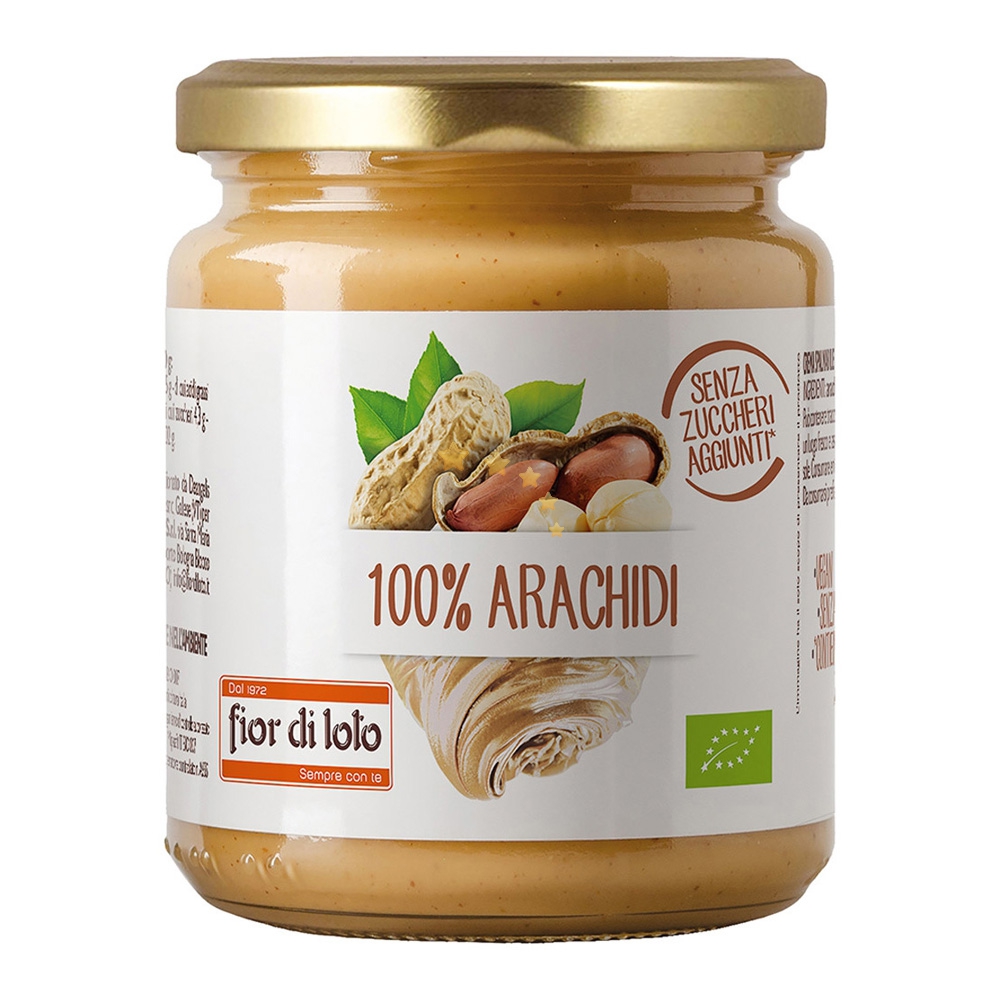 Biotobio - Crema 100% Arachidi Bio, Sz Glutine, Sz Lattosio, Sz Zucchero 200gr