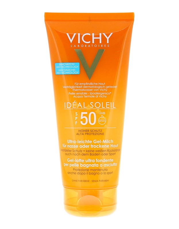 Vichy Linea Ideal Soleil SPF50 Gel-Latte Ultra-fondente Bagnato/Asciutto 200 ml