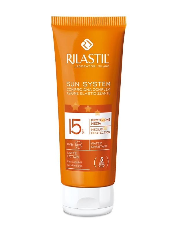 Rilastil Linea Sun System PPT SPF15 Latte Solare Elasticizzante Corpo 100 ml