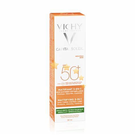 Vichy Linea Capital Soleil - Crema Opacizzante 3 in 1 SPF 50+  50ml