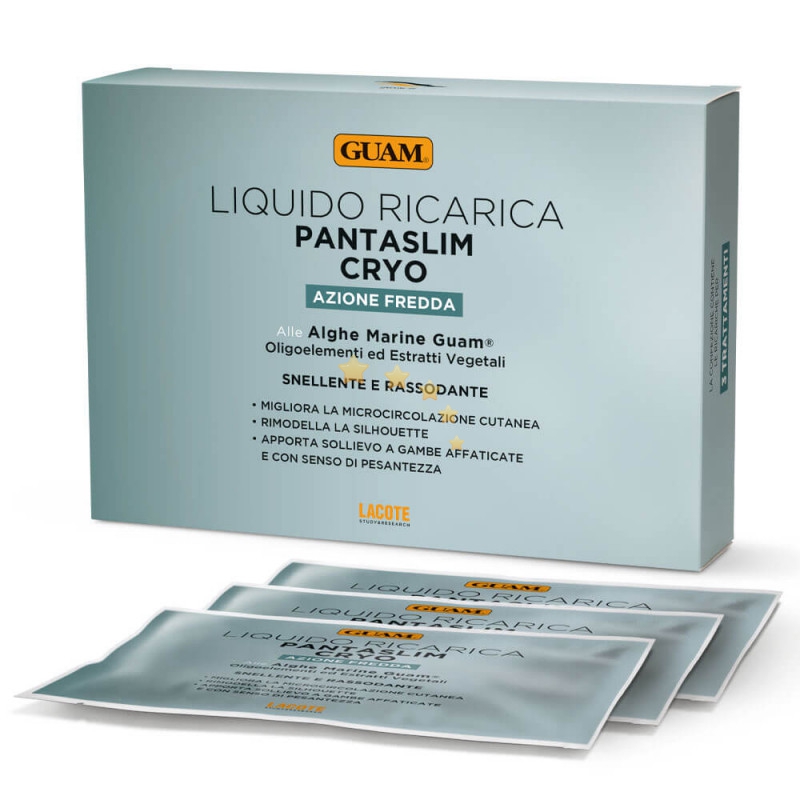 Guam Liquido Ricarica Pantaslim Cryo Azione Fredda - 3pz da 100ml