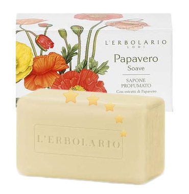 L'Erbolario Linea Papavero Soave Elasticizzante Tonificante Sapone Solido 100 g