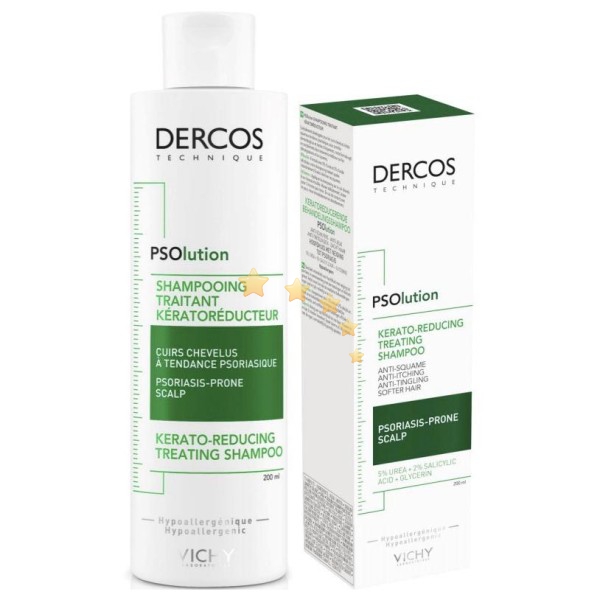 Vichy Dercos PSOlution - Shampoo Trattamento Cheratoriduttore 200ml