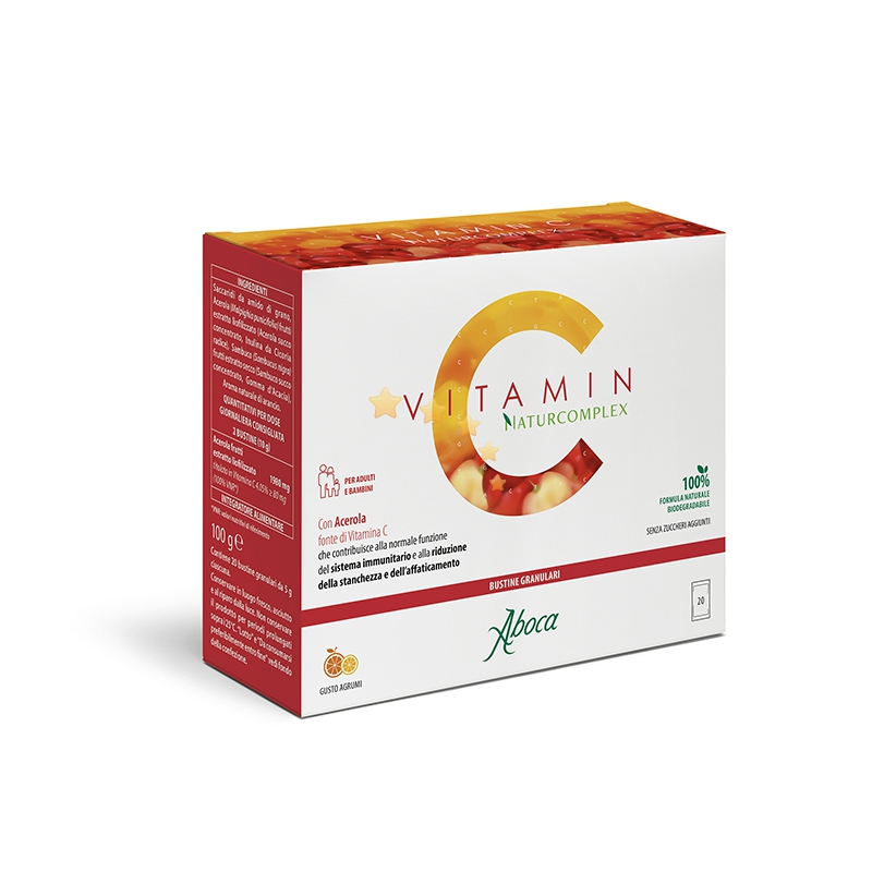 Aboca Vitamin C Naturcomplex Adulti e Bambini 20 buste